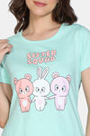 Zivame Farm Lore Knit Cotton Pyajama Sets - Yucca — thumbnail 5