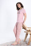 Zivame Farm Lore Knit Cotton Pyjama Set - Zephyr — thumbnail 2