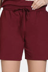 Zivame Knit Cotton Short Set - Pomegranate — thumbnail 7