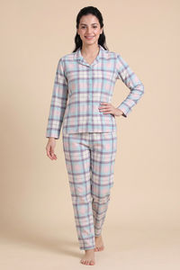 Zivame Flannel Woven Pyjama Set - Carinaria — thumbnail 1