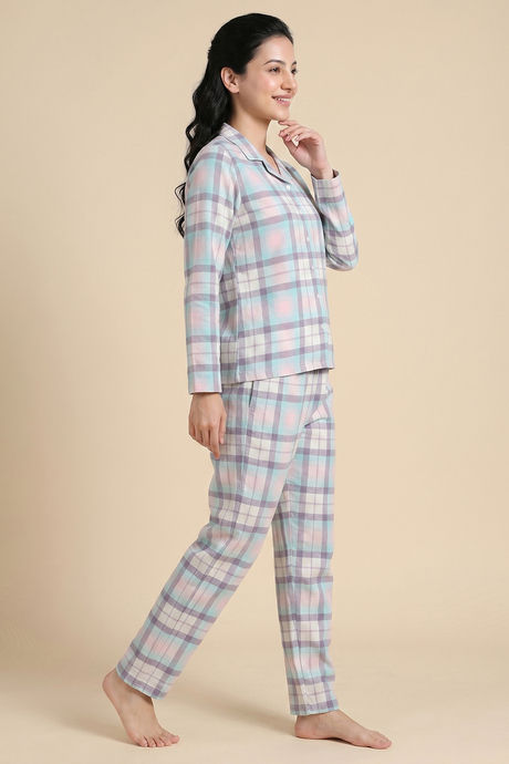 Zivame Flannel Woven Pyjama Set - Carinaria — image 2