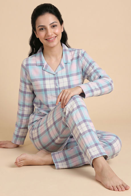 Zivame Flannel Woven Pyjama Set - Carinaria — image 5