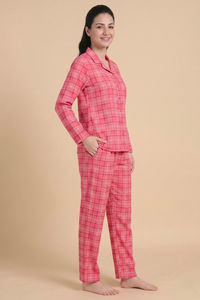 Zivame Flannel Woven Pyjama Set - Confetti — thumbnail 3