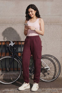 Zivame Knit Cotton Loungewear Bottom - Fig — thumbnail 1