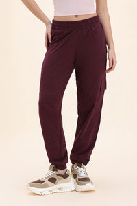 Zivame Knit Cotton Loungewear Bottom - Fig — thumbnail 3