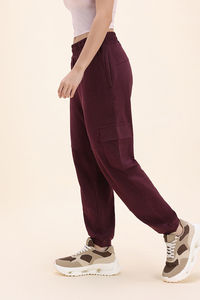 Zivame Knit Cotton Loungewear Bottom - Fig — thumbnail 4