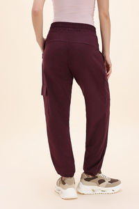Zivame Knit Cotton Loungewear Bottom - Fig — thumbnail 5