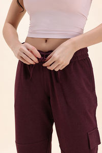 Zivame Knit Cotton Loungewear Bottom - Fig — thumbnail 8