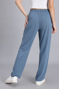 Zivame Knit Cotton Loungewear Bottom - Bluefin — thumbnail 4