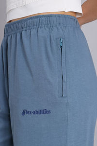 Zivame Knit Cotton Loungewear Bottom - Bluefin — thumbnail 7