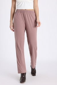 Zivame Knit Cotton Loungewear Bottom - Fawn — thumbnail 3