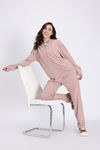 Zivame 2 Mile Fashion Knit Cotton Loungewear Set - Fawn — thumbnail 2
