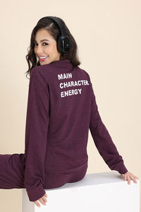 Zivame 2 Mile Fashion Knit Cotton Loungewear Set - Fig — thumbnail 13