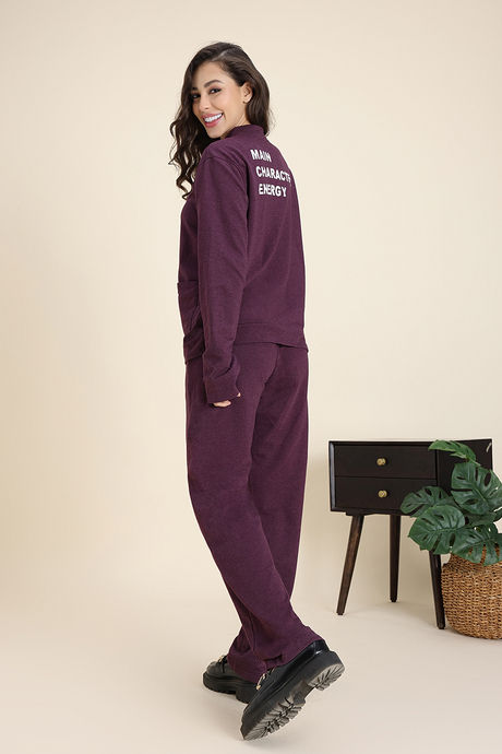 Zivame 2 Mile Fashion Knit Cotton Loungewear Set - Fig — image 6