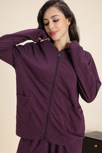 Zivame 2 Mile Fashion Knit Cotton Loungewear Set - Fig — thumbnail 7