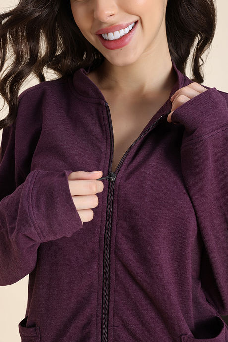Zivame 2 Mile Fashion Knit Cotton Loungewear Set - Fig — image 8