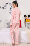 Zivame X Disney Mickey Mouse Knit Cotton Pyjama Set - Pink N Print — thumbnail 3