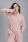 Zivame 2 Mile Fashion Knit Cotton Loungewear Jacket - Fawn — thumbnail 2