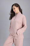 Zivame 2 Mile Fashion Knit Cotton Loungewear Jacket - Fawn — thumbnail 3