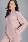 Zivame 2 Mile Fashion Knit Cotton Loungewear Jacket - Fawn — thumbnail 7