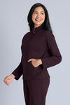 Zivame 2 Mile Fashion Knit Cotton Lifewear Jacket - Fig — thumbnail 2