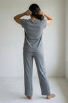 Zivame Knit Cotton Loungewear Set - Monument — thumbnail 3