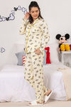 Zivame X Disney Donald Duck Knit Cotton Pyjama Set - Yellow N Print — thumbnail 2