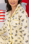 Zivame X Disney Donald Duck Knit Cotton Pyjama Set - Yellow N Print — thumbnail 5
