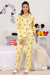 Zivame X Disney Pluto Knit Cotton Pyjama Set - Yellow N Print — thumbnail 6