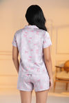 Zivame Satin Short Set - Drizzle — thumbnail 3