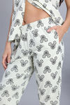 Zivame Mickey and Friends Knit Cotton Pyjama Set - Almost Aqua — thumbnail 6