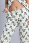 Zivame Mickey and Friends Knit Cotton Pyjama Set - Almost Aqua — thumbnail 7