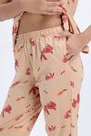 Zivame Knit Cotton Pyjama Set - Apple Blossom — thumbnail 6
