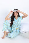 Zivame Knit Cotton Pyjama Set - Atomizer — thumbnail 1