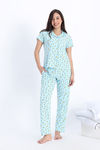 Zivame Knit Cotton Pyjama Set - Atomizer — thumbnail 2