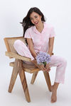 Zivame Knit Cotton Pyjama Set - Blushing Bride — thumbnail 4