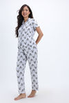 Zivame Mickey and Friends Knit Cotton Pyjama Set - BrightWhite — thumbnail 2