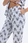 Zivame Mickey and Friends Knit Cotton Pyjama Set - BrightWhite — thumbnail 7