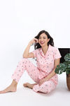 Zivame Knit Cotton Pyjama Set - Crystal Rose — thumbnail 4