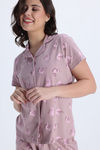 Zivame Knit Cotton Pyjama Set - Deauville Mauve — thumbnail 5