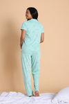 Zivame Knit Cotton Pyjama Set  - Mist Green — thumbnail 3
