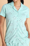Zivame Knit Cotton Pyjama Set  - Mist Green — thumbnail 5