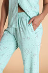 Zivame Knit Cotton Pyjama Set  - Mist Green — thumbnail 6