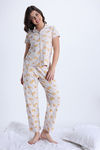 Zivame Knit Cotton Pyjama Set - Orchid Tint — thumbnail 2