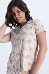 Zivame Knit Cotton Pyjama Set - Orchid Tint — thumbnail 5