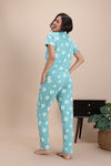 Zivame Knit Cotton Pyjama Set - Wasabi — thumbnail 4