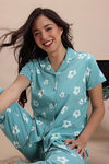 Zivame Knit Cotton Pyjama Set - Wasabi — thumbnail 5