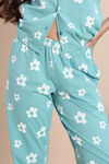 Zivame Knit Cotton Pyjama Set - Wasabi — thumbnail 6