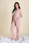 Zivame Knit Cotton Pyjama Set - Zephyr — thumbnail 3