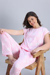 Zivame Knit Cotton Pyjama Set - Blushing Bride — thumbnail 4